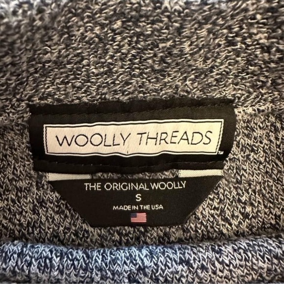 AUBURN WOOLLY THREADS NAVY MOCK TURTLE NECK SWEATER - Size Small SKU:461 - Picture 4 of 5